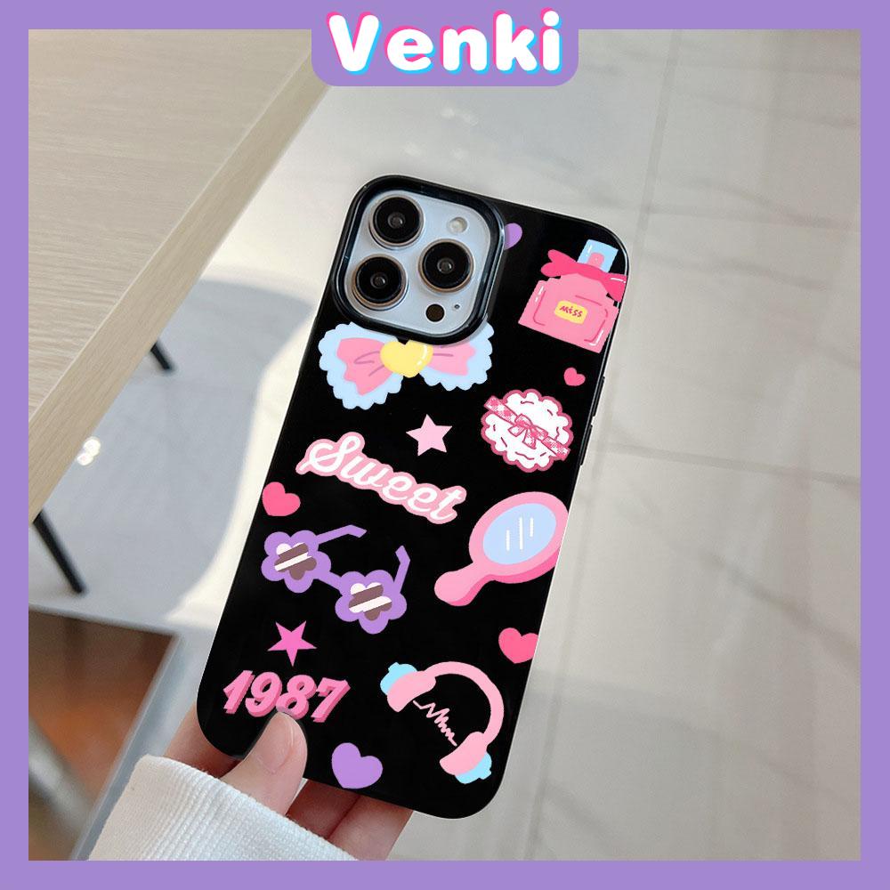 Case  for iPhone 11 Soft TPU Glossy Black Candy Case Cute Makeup Gadgets Camera Protection Shockproof For iPhone 14 13 12 11 Pro Max 7 8 Plus X XR