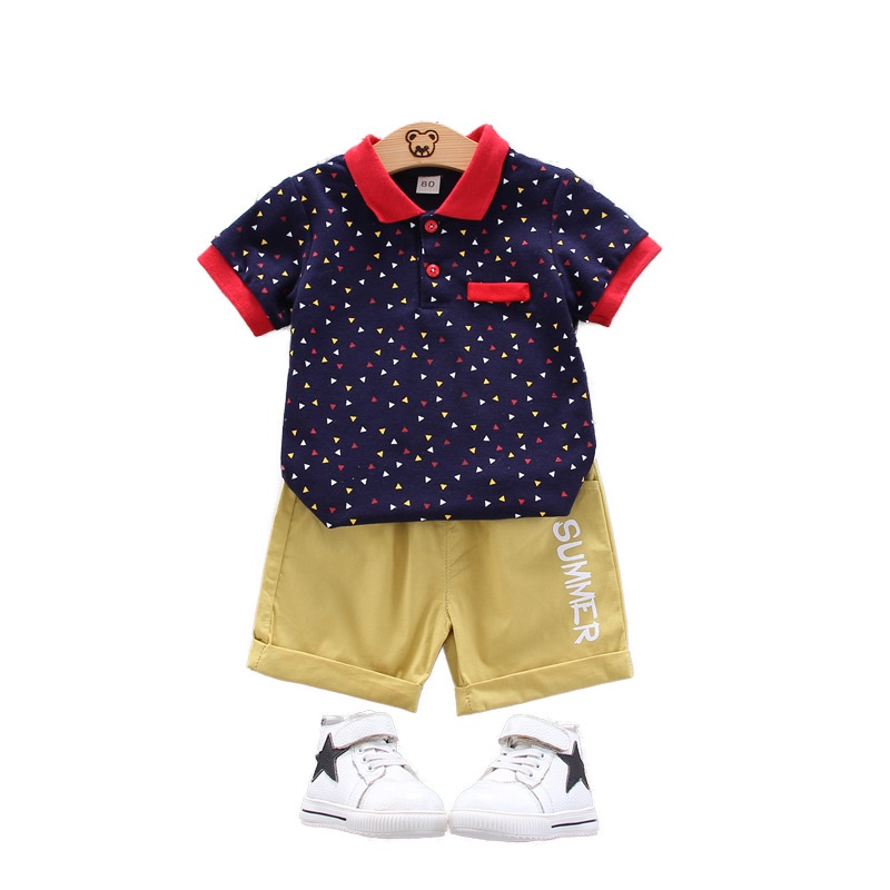 [Baby]Pakaian Lengan Pendek Anak Cowok / Setelan Baju Anak Cowok/ Baju Anak / Pakaian Anak