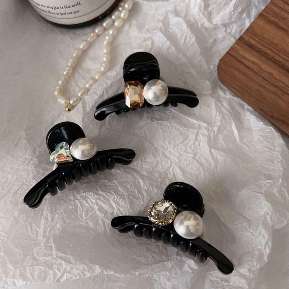 Needway Berlian Rambut Cakar Lucu Fashion Manis Bang Klip Untuk Perempuan Putri Hiu Klip Hiasan Kepala Hiasan Kepala Wanita Hair Clips