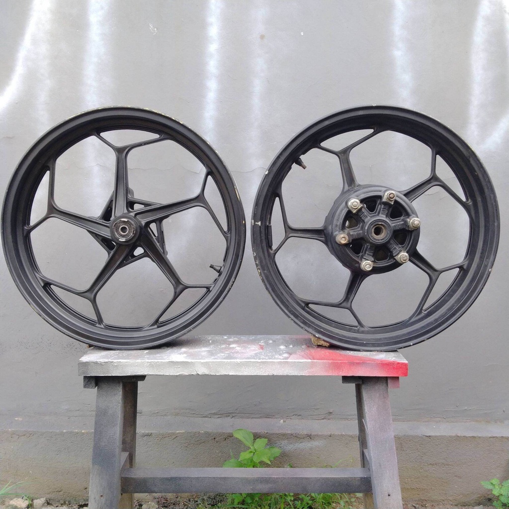 VELG RACING NINJA 250 SL RR MONO ORIGINAL COPOTAN VELG STANDAR NINJA Z250SL RR MONO SEKEN ORIGINAL