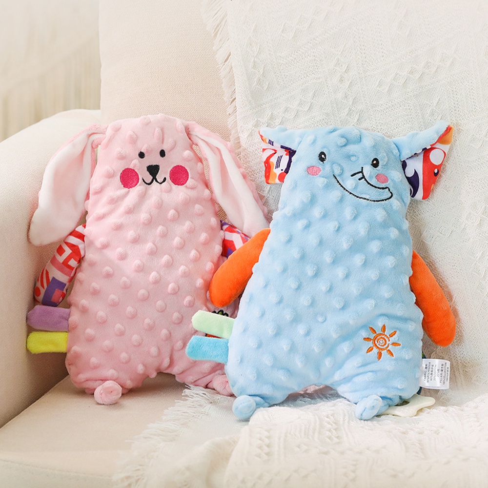 Handuk Kenyamanan Tidur Bayi Dengan Gigi Dapat Diakses Bahan Handuk Penggilingan Boneka Puzzle Mainan Mewah Anak