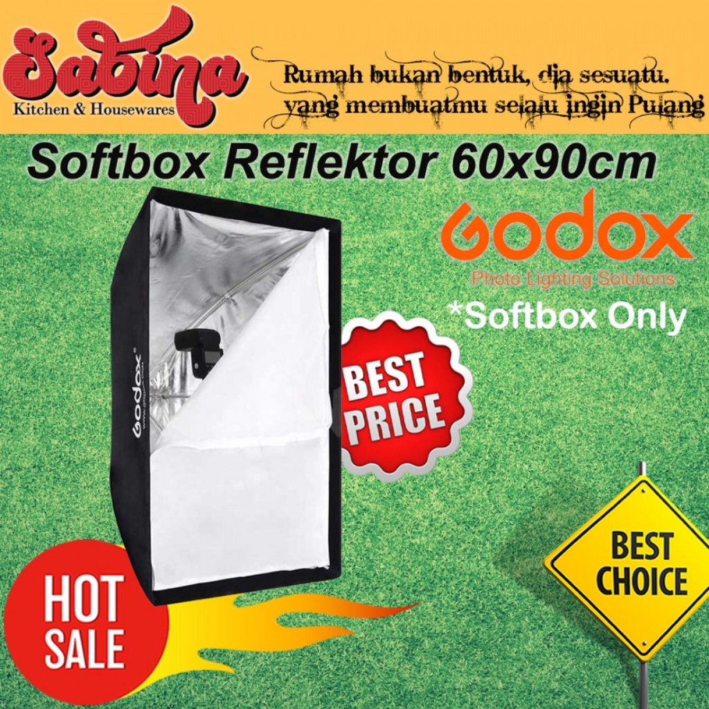 Payung Softbox Reflektor Studio 60x90cm untuk Flash Speedlight