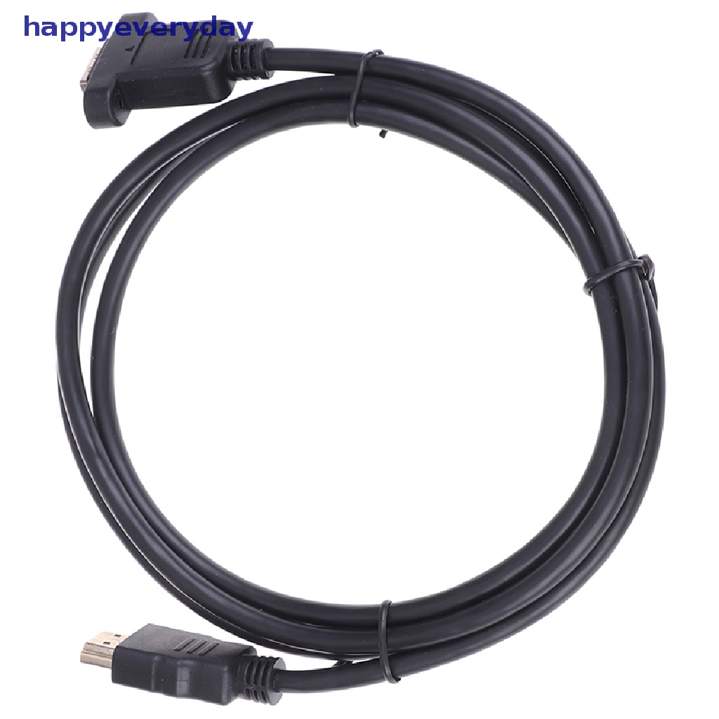 [happy] 1pc Kabel Ekstensi HDMI Male to Female Lapis Emas Dengan Kabel Mount Panel Sekrup [ID]