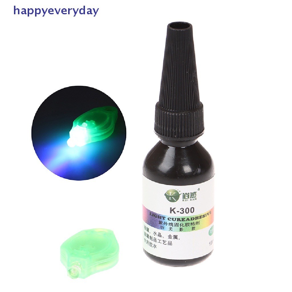 [happy] Lem UV 10ml UV Curing Adhesive K-300 Kaca Kristal Transparan Dengan Senter [ID]