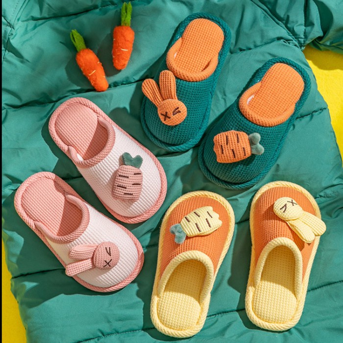 Sandal Anak Rumah Indoor / Sandal Couple Anak Unisex Lucu Empuk 6