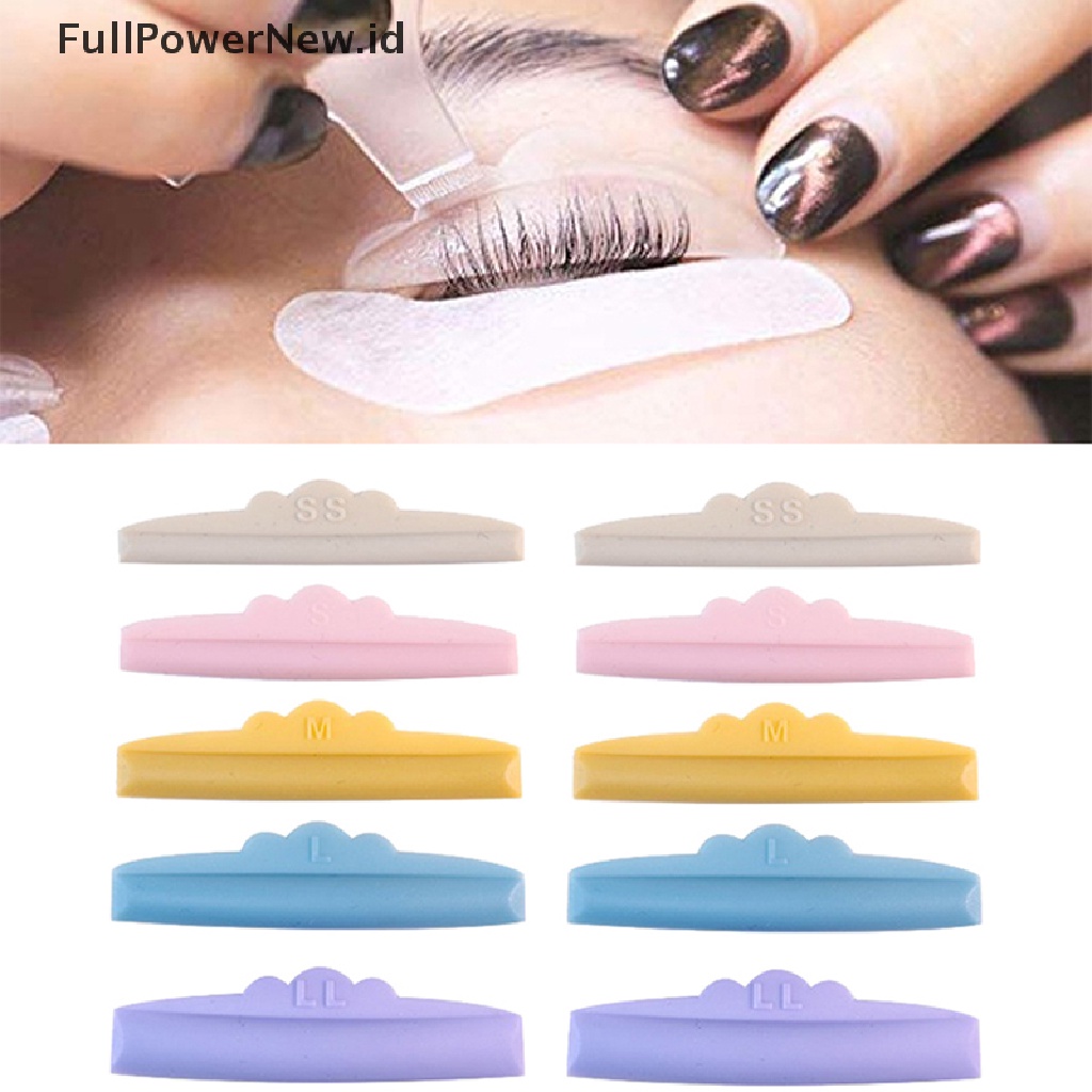 Power3/5pasang Lash Lift Lifg Curlers Curl Silicone Shields Pads Multicolor Reusable ID