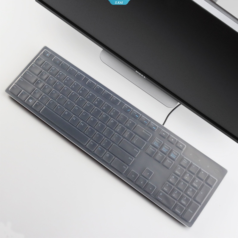 Cover Keyboard Komputer Model Untuk Dell 17inch Desktop Serba77903277 KB216T/P3275Silikon Keyboard Lembut Pelindung Kulit Film Tahan Debu [ZK]