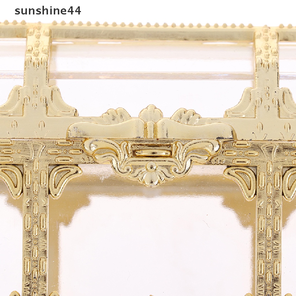 Sunshine 1PC Portabel Permen Hollow Emas Perak Harta Karun Dada Case Organizer Kotak Penyimpanan ID