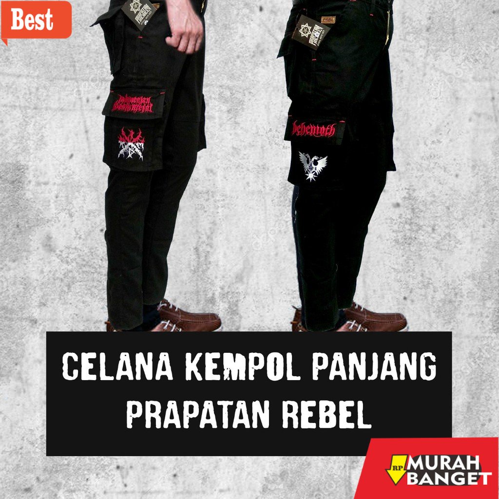 Celana Kargo Terbaru- [GESER KIRI] Prapatan Rebel Celana Panjang Cargo / Kempol Panjang Alpin PDL Hi