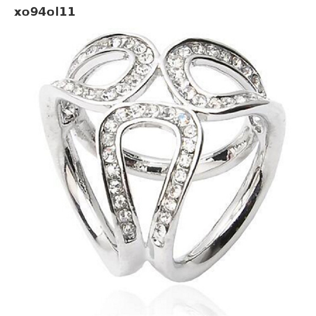 Xo Baru Perak Emas Kristal Syal Sutra Klip Gesper Pemegang Bros Pin Perhiasan Hadiah OL