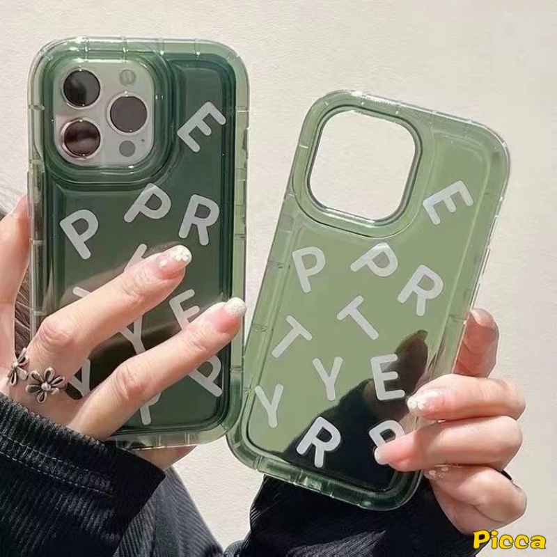 Case Vivo Y35 Y12i Y22 Y30 Y21 Y17 Y20 Y20i Y12 Y15 Y02 Y11 Y91 Y01 Y12s Y33s Y91C Y15s Y21s Y93 Y50 Y22s Y95 Y15A INS Simple Huruf Inggris Cinta Hati Shockproof Airbag Soft Cover