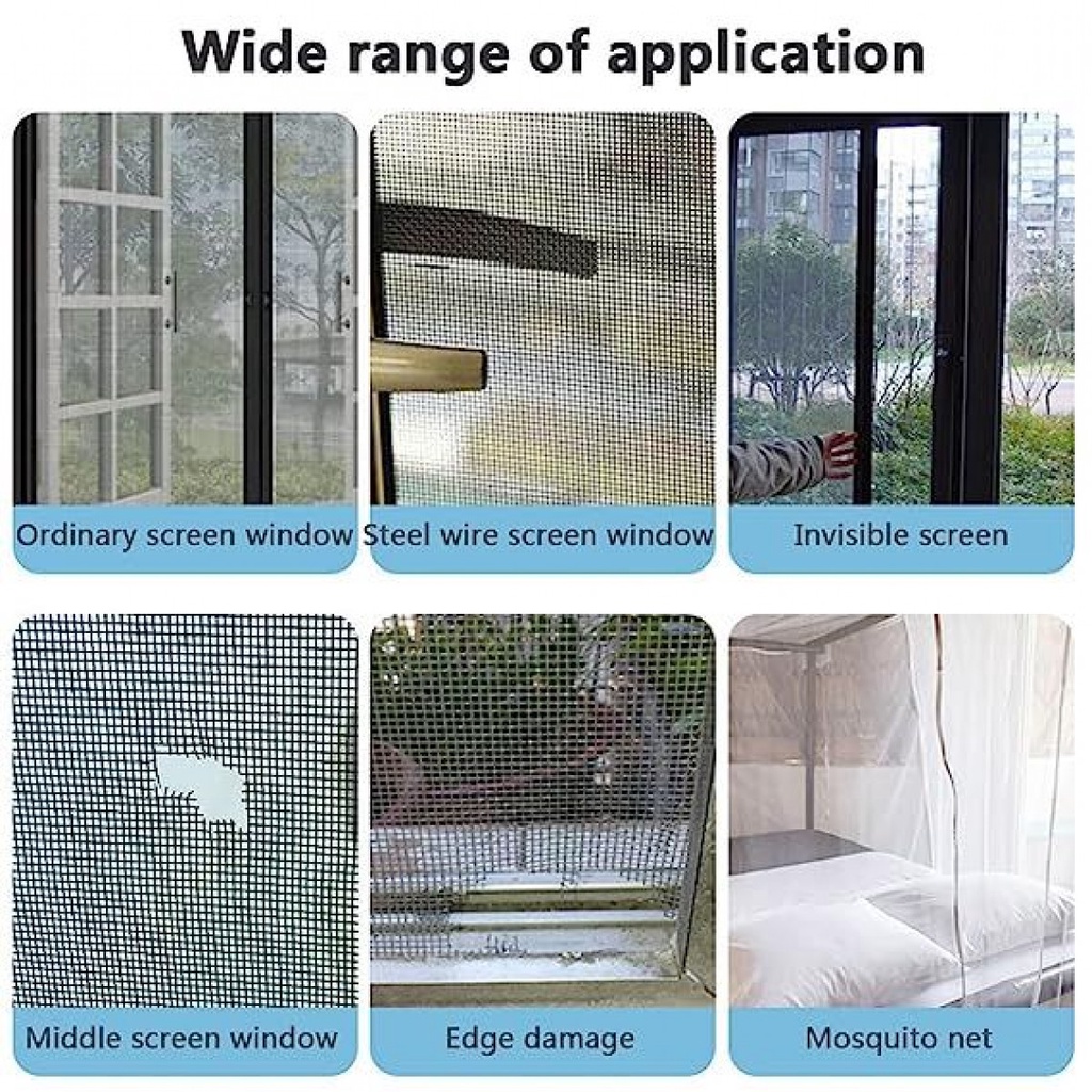 Lakban Kawat Nyamuk Dengan Perekat Tambalan Jendela Window Repair Tape