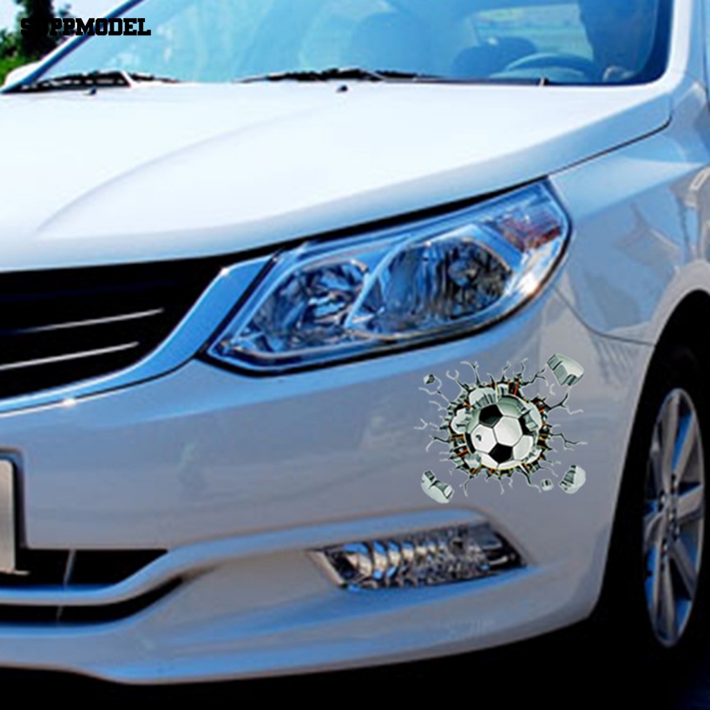 Suppmodel Stiker Kaca Mobil Ringan Untuk Harian Indah 3D Football Car Body Sticker Anti-deform