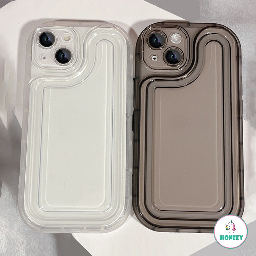 Casing Ponsel Bening Tahan Guncangan Mewah Untuk iPhone 14 Pro 11 12 13 Pro Max Silikon Transparan Bantalan Udara Bumper Penutup Belakang