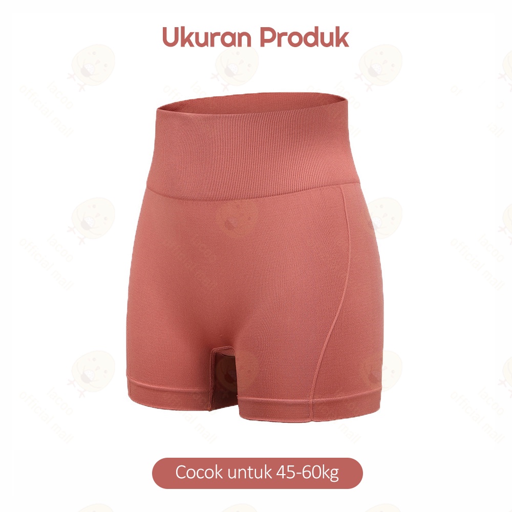 Lacoo Celana korset pinggang tinggi wanita Korset celana pendek Yoga celana pendek