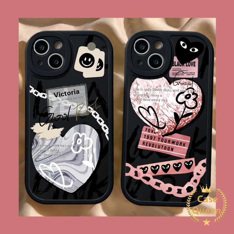 Trendy Brand Comme des Garcons Case Infinix Smart 6 5 Hot 10 Lite Note 8 9 10 Play Hot 11s 11s 11 10s 10T Ins Graffiti Love Heart Smile Soft Tpu Phone Cover