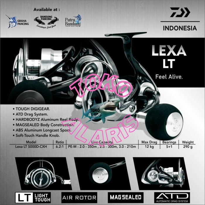 REEL SPINNING DAIWA LEXA 5000D-CXH