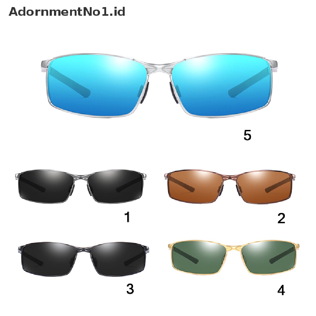 [AdornmentNo1] Kacamata Hitam Polarized Pria Mengemudi Cermin Warna Night Vision Goggles Eyeglasses [ID]