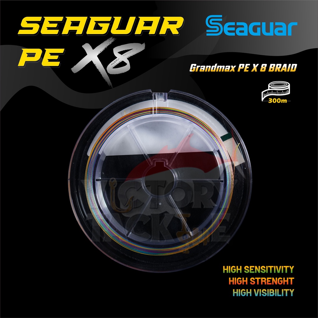 SENAR PANCING BENANG PE SEAGUAR GRANDMAX X8 300 METER MADE IN JAPAN