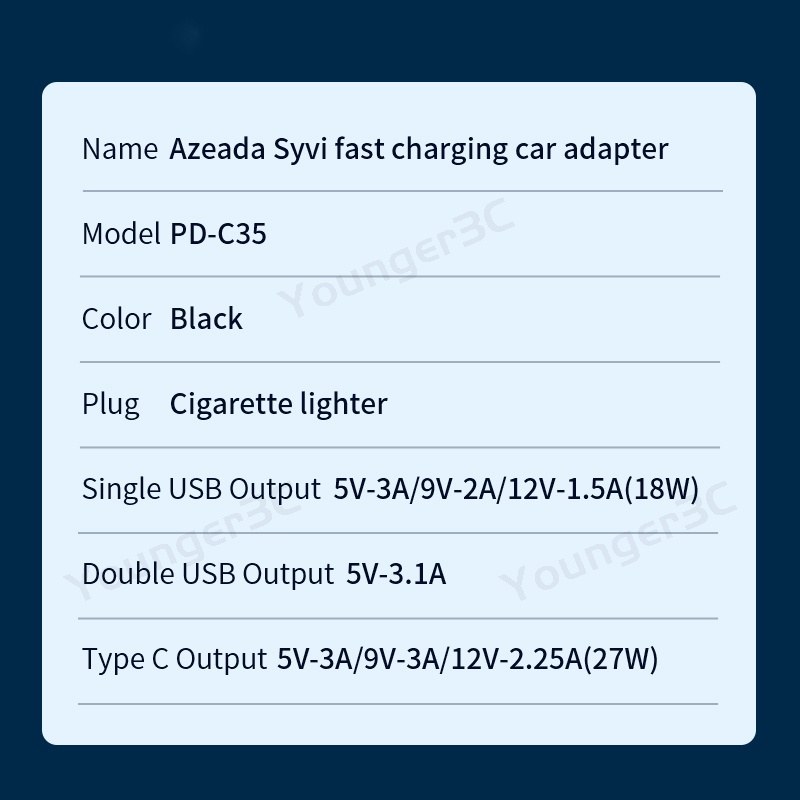 Charger Pengisian Cepat Transparan 27W Output 3Port Travel Adoptor 2usb 1port Tipe C Adaptor Mobil Cepat Untuk i-phone Android Micro