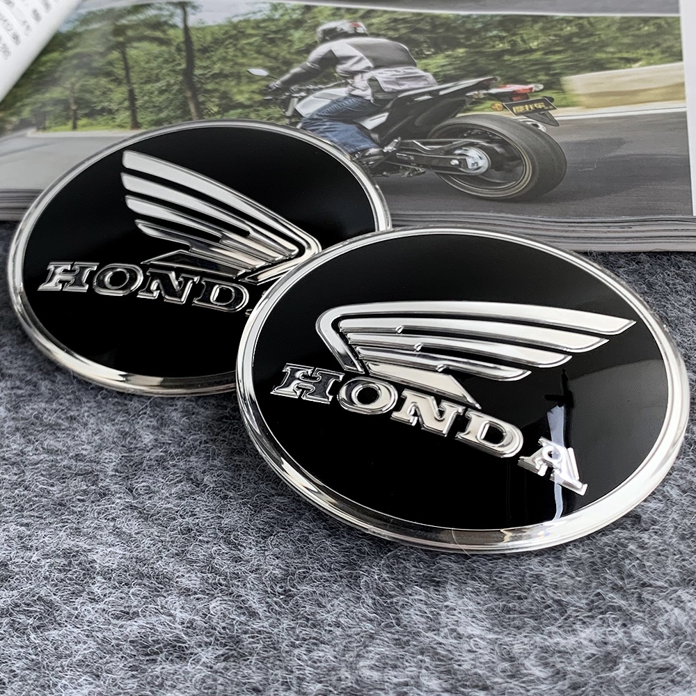 Stiker HONDA Kepala Motor Bentuk Bulat Cembung Dekorasi Penutup Tangki Bahan Bakar Akrilik Modifikasi Aksesoris Body Scratch Cover Decoration Untuk HONDA ADV PCX CBR FORZA