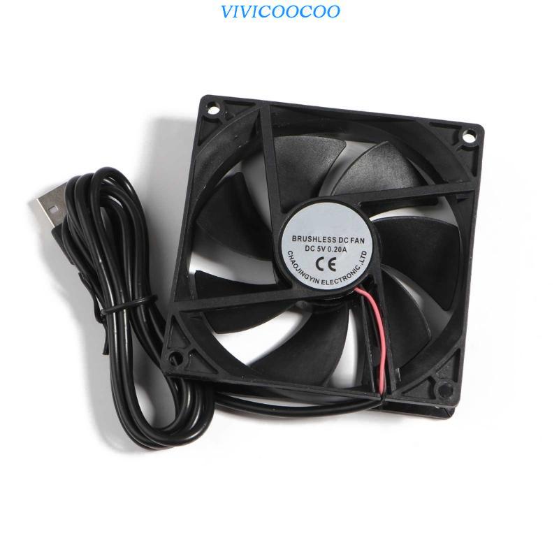 Vivi 1Pack 90mm USB Fan 5V Brushless DC Cooling Fans Untuk PC Komputer Case Cooler Untuk Raspberry Pi Radiator Ventilasi