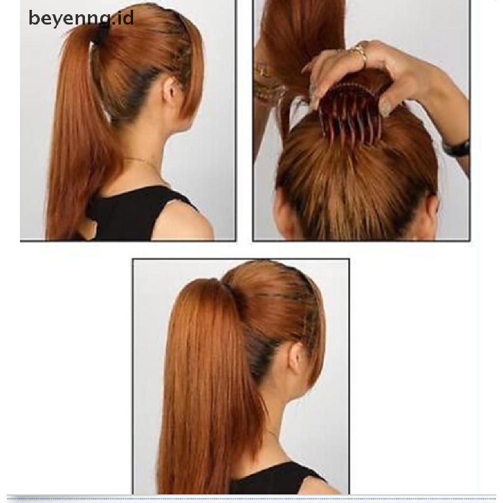 Beyen Fashion Ala Korea Hair Bouffant Insert Clip Ponytail Sisir Rambut Sanggul Maker New ID