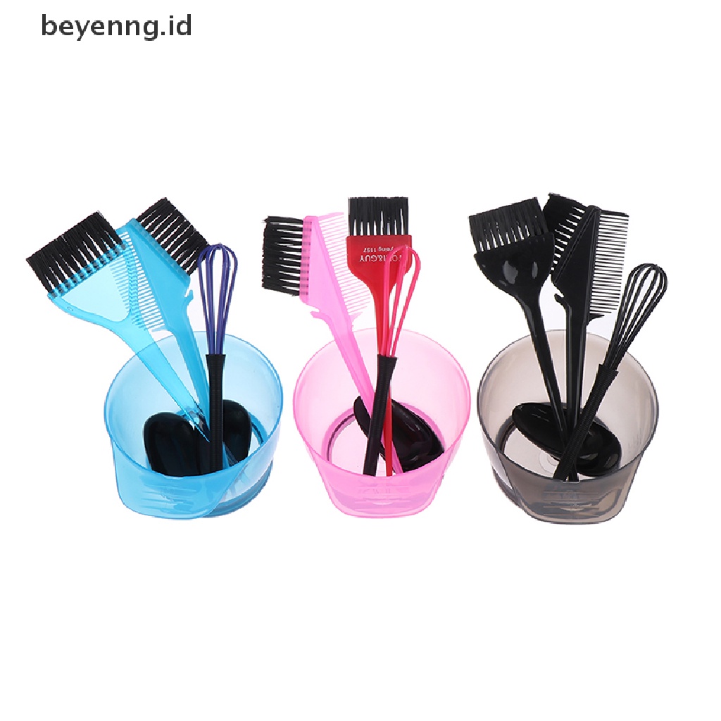 Beyen Set Mangkok Kuas Warna Pewarna Rambut Dengan Tutup Telinga Mixer Pewarna Hairstyle Accessorie ID