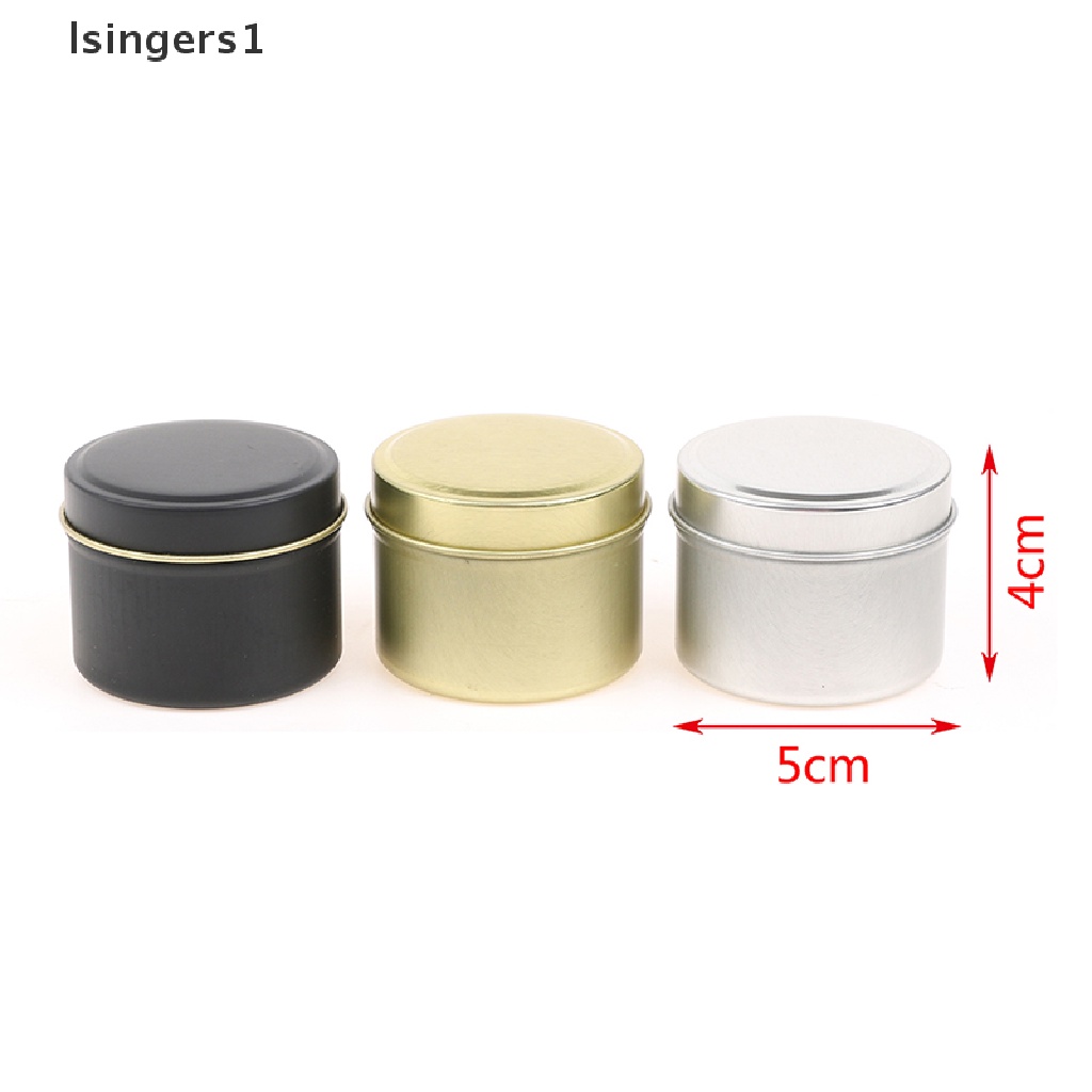 [lsingers1] Toples 2Oz Aluminium Kaleng Wadah Sample Kosmetik Penyimpanan Pot Kotak Cincin Butik