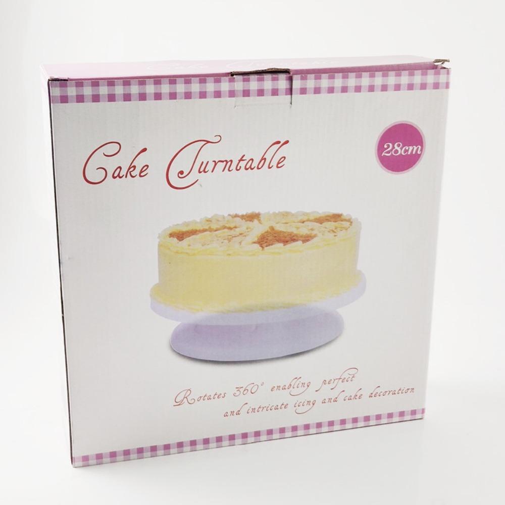 R-FLOWER Diy Cake Turntable Rotating Food Grade Plastic Alat Dekorasi Kue Plastik