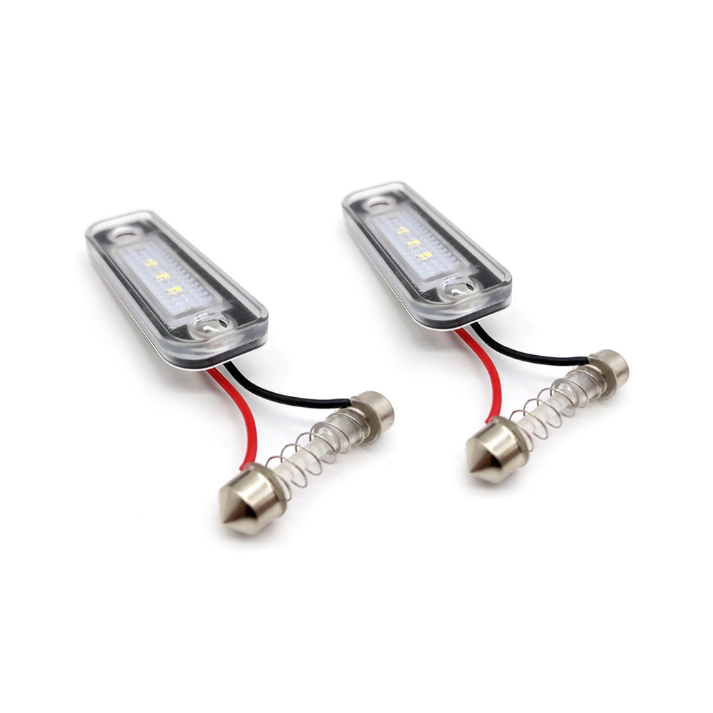 2pcs Lampu Plat Nomor LED Putih Kecerahan Tinggi Untuk Benz E-Class W211 C-Class W203 CLS-Class C219 SLK-Class R171