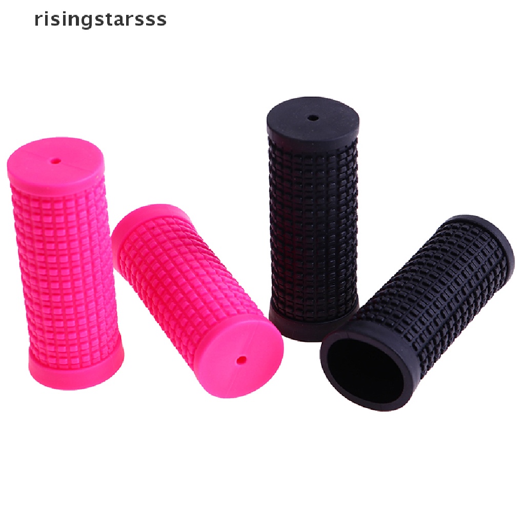 Rsid Span-new 2pcs Sepeda Karet Slip On Pendek Stang Grips Non-Slip Handle Bar Sepeda Bagian Jelly