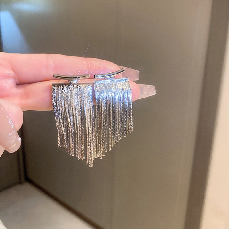 Fashion Statement Earrings Panjang Warna Emas Statement Bling Rumbai Anting Untuk Wanita Ms Pernikahan Harian Liontin Panas Perhiasan Hadiah