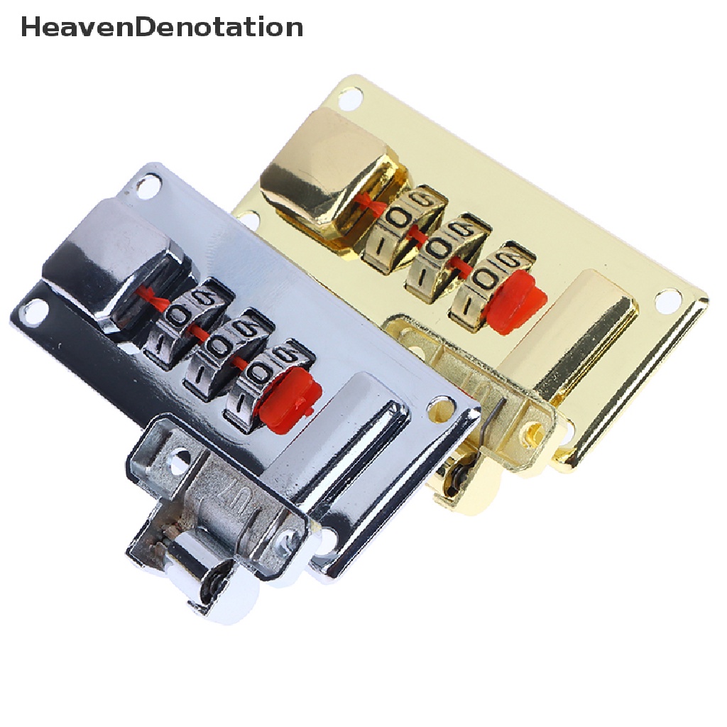 [HeavenDenotation] Password Lock Latch Silver Coded Lock Retro Vintage Kotak Perhiasan Gift Case HDV