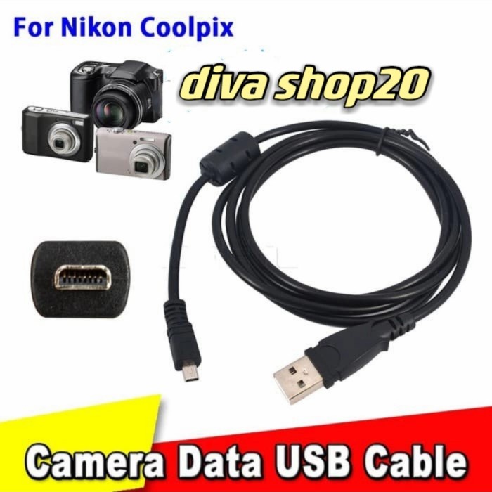Terbaru kabel usb cable data camera nikon dslr D3200 D3300 D3400 D5100 D5200