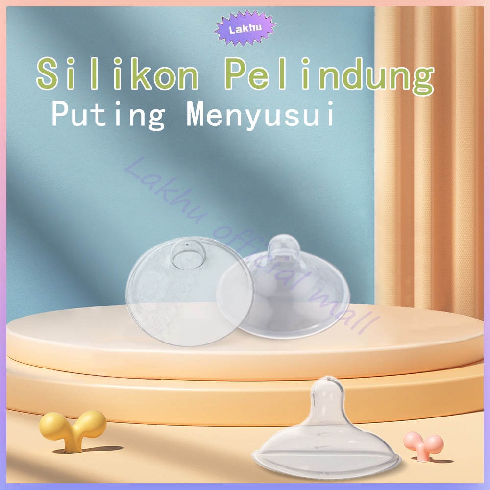 Lakhu Pelindung Puting Silikon Untuk Ibu Menyusui Nipple Shield Untuk Bayi Tumbuh Gigi