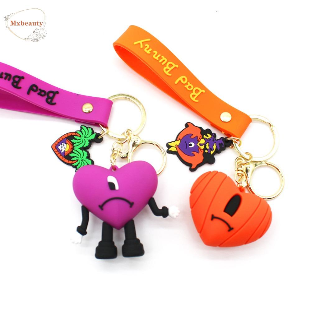 Mxbeauty Bad Bunny Keychain Untuk Wanita Untuk Pria Kawaii Gantungan Kunci Hadiah Gantungan Kunci Mobil Resin Hadiah Kunci Gesper Key Lanyard