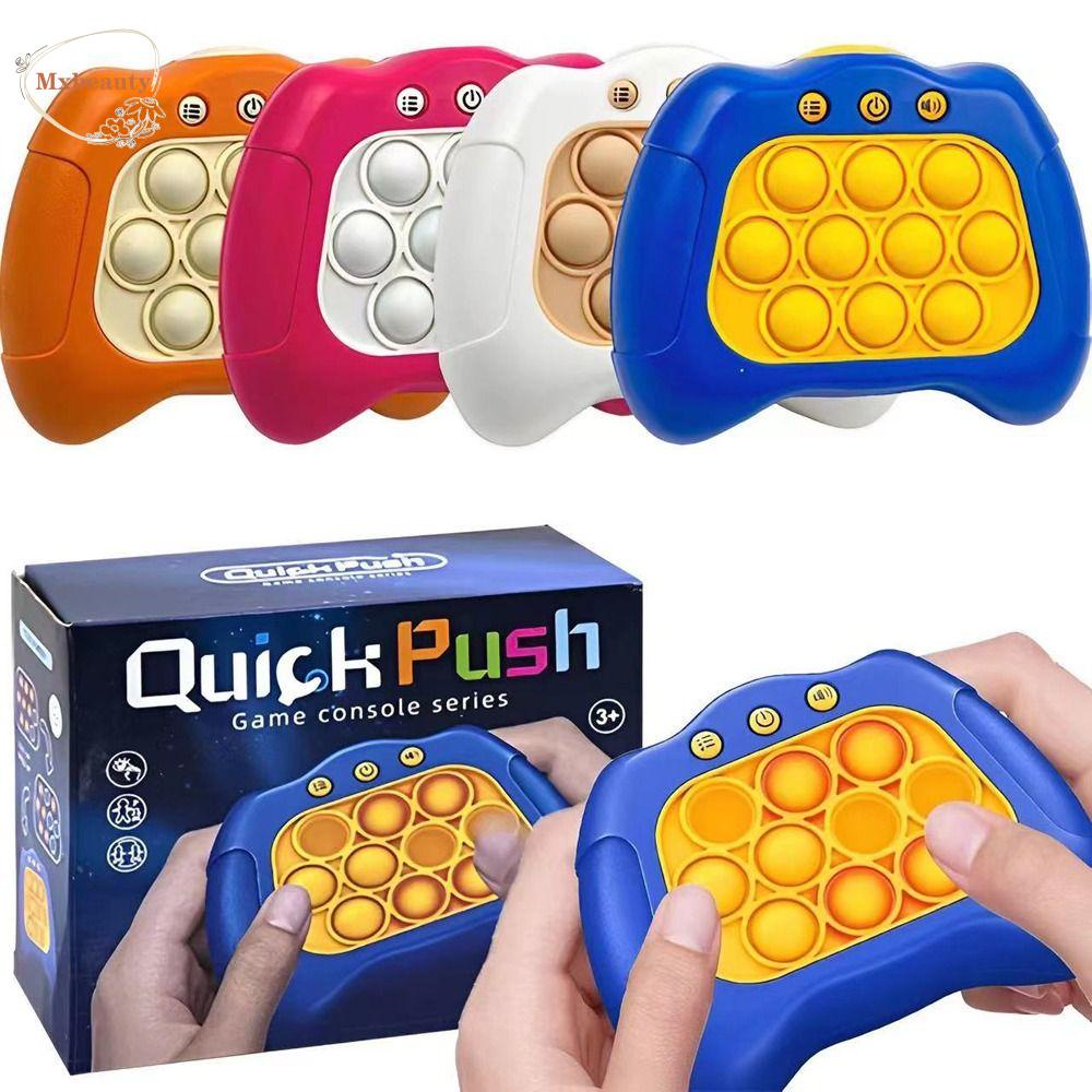 Mxbeauty Quick Push Konsol Game Edukasi Game Led Lain Groundhog Toy Quick Push Game Mainan Kompresi Mainan Fidget Mainan Quick Push Pop Push Bubble