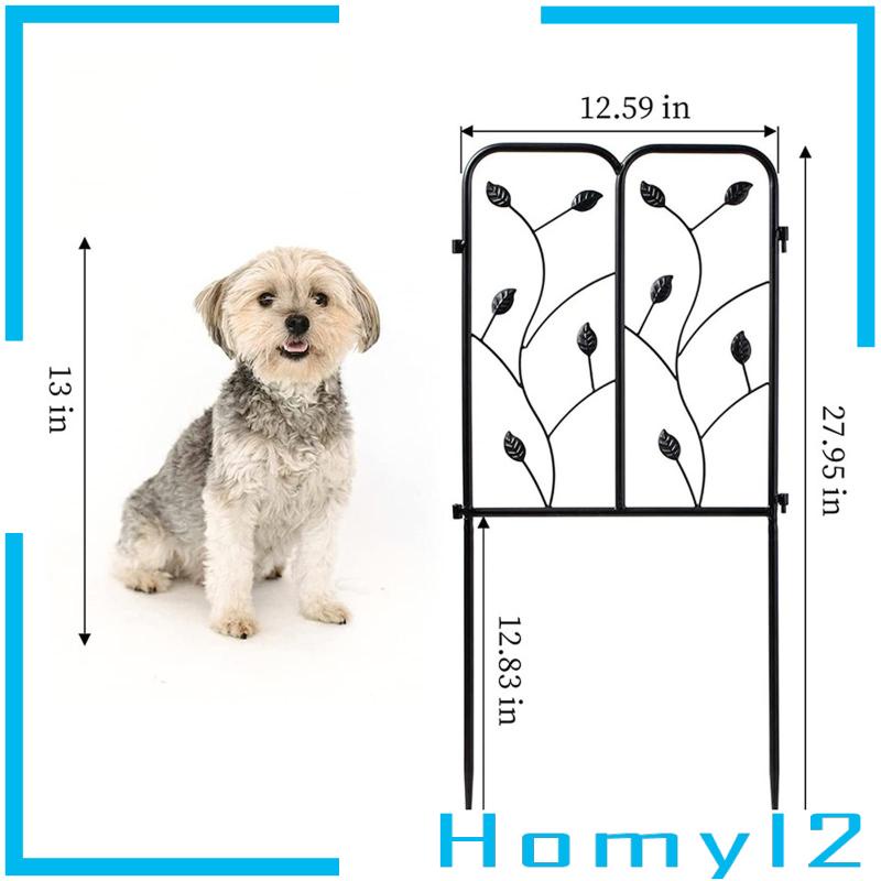 [HOMYL2] Panel Pagar Taman Pagar Teras Tinggi Luar Restoran Pinggiran Metal Edging