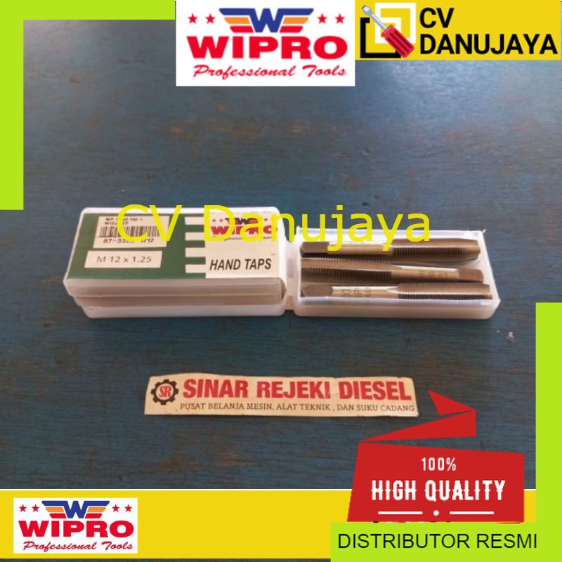 Hand Tap Handtap Handtaps Taps M12x1.25 M12 x 1.25 M12 x 1,25 M12x1,25 Wipro