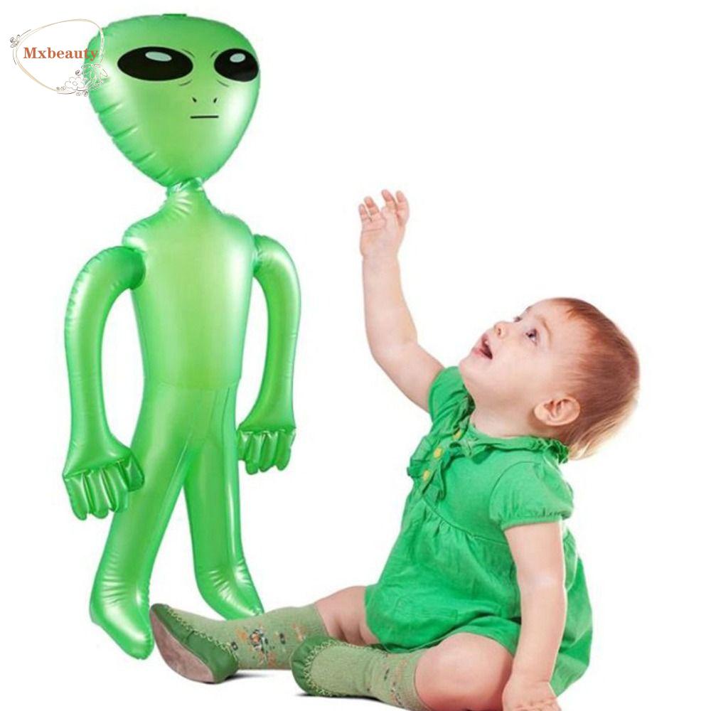 Mxbeauty Inflatable Alien Toy Ballon Toy Novelty Halloween Dekorasi Brithday Party Supply Ulang Tahun Party Decor Dekorasi Kamar Halloween Cosplay Mainan Pesta Tiup