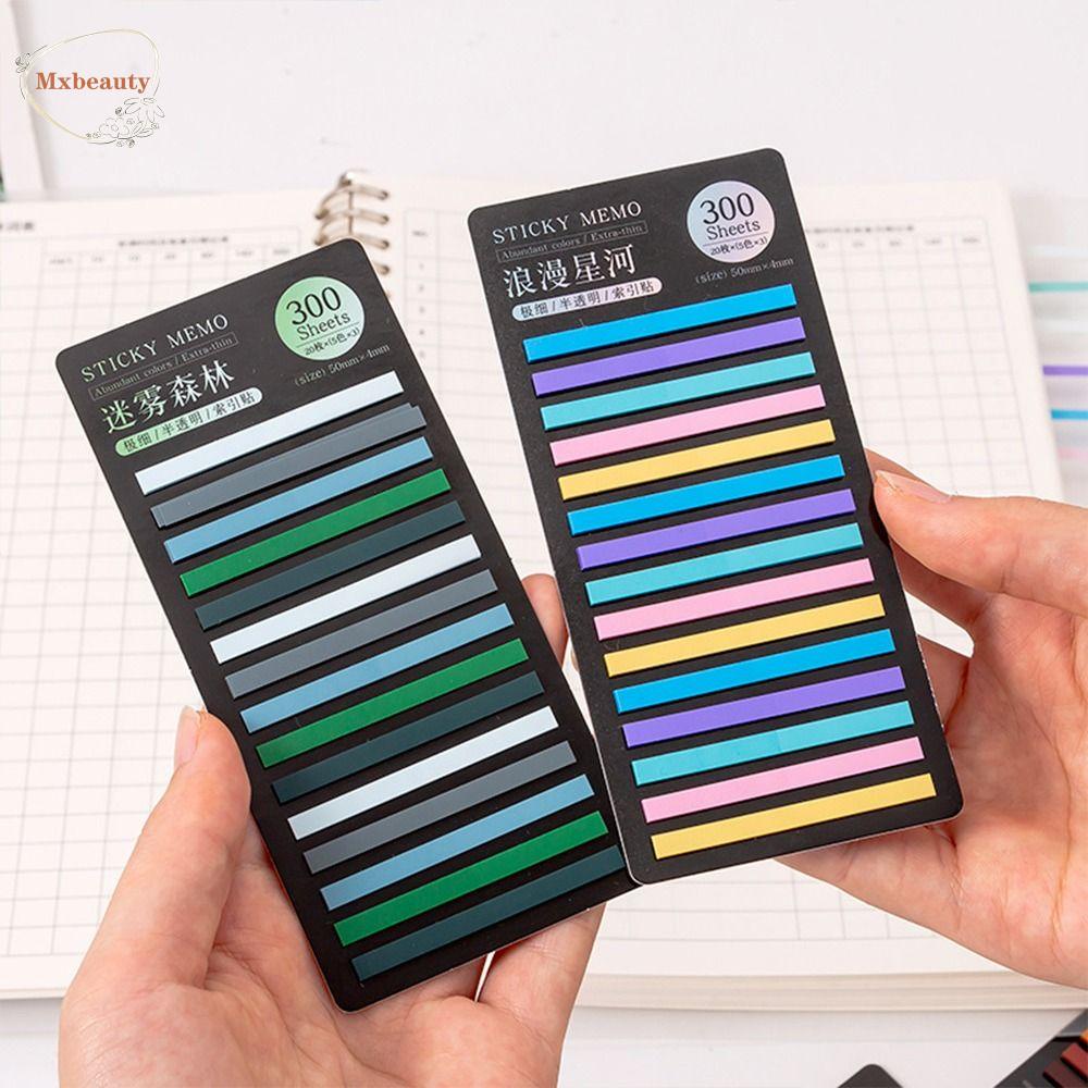 Mxbeauty Stiker Index 300lembar Nota Tempel Sekolah Dekorasi DIY Perlengkapan Kantor Stationery Label Bookmark