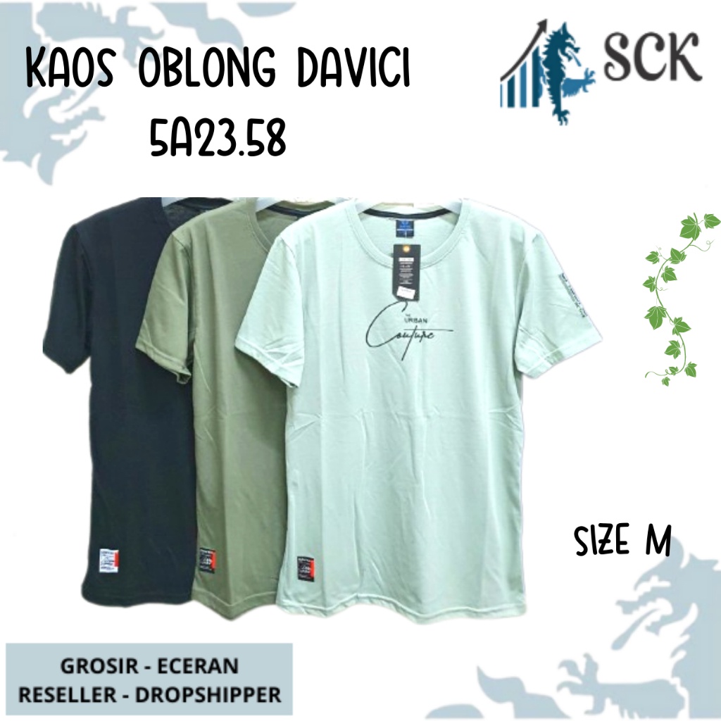 Kaos Distro Davici Polos (M) Motif Dewasa Keren / Oblong Pria Katun / Pakaian Casual - sckmenwear GROSIR