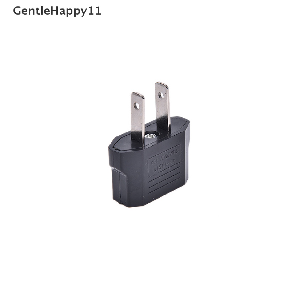 Gentlehappy 4 Pcs EU Euro Eropa Ke US USA Power Jack Wall Plug Converter Travel Adapter Baru id