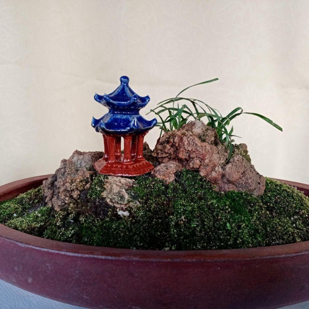 [Elegan] Rockery Bonsai Model Pemandangan Sukulen Khas Tahan Lama Mudah Digunakan Mikro Lanskap Aksesoris Patung Miniatur Alam