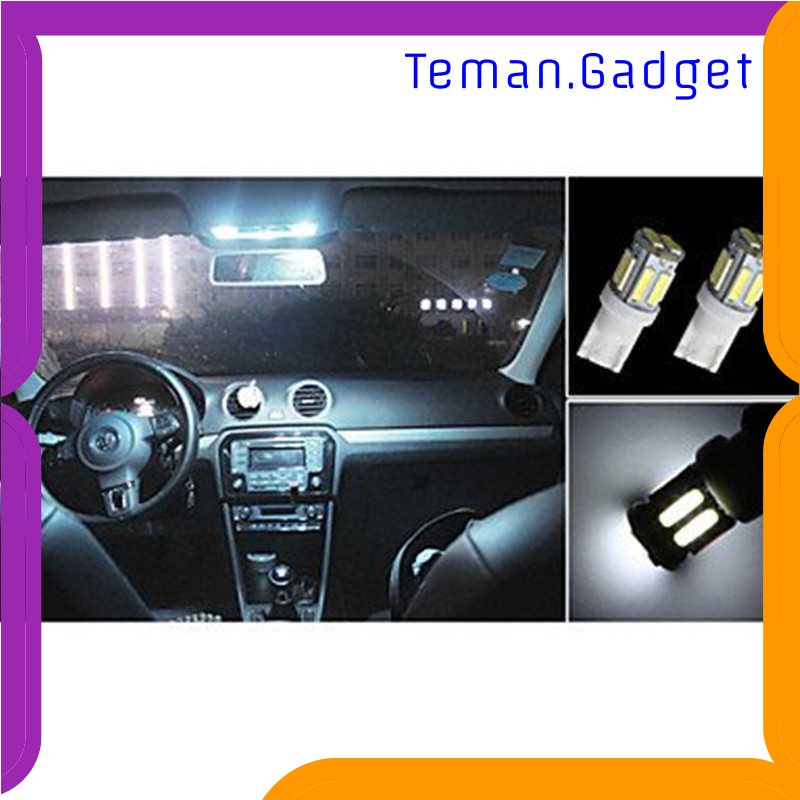 TD - OTO JIAMEN Lampu Depan Mobil Headlight T10 W 5 W SMD 7020 Cool White 2PCS - SMD-WB