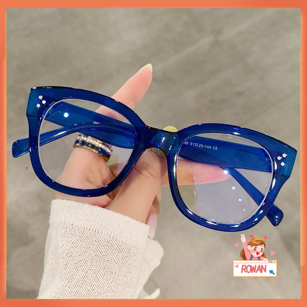 R-flower Blue Light Kacamata Wanita &amp; Pria Oversized Anti Eyestrain Eyeglasses