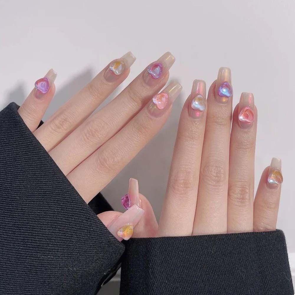 Mxbeauty Aurora Dekorasi Kuku Wanita Fashion Nail Charms Resin Manikur Aksesoris Hiasan Kuku Nail Jewelry