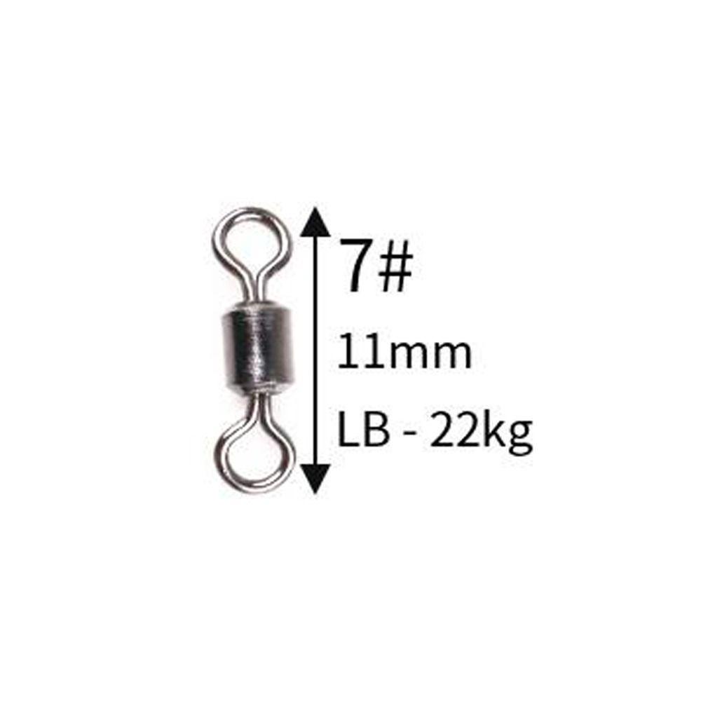 Lanfy Memancing Rolling Putar Untuk Ikan Gurame Padat Cincin Stainless Steel Delapan Berbentuk Barel Memancing Delapan Berbentuk Cincin Alat Pancing