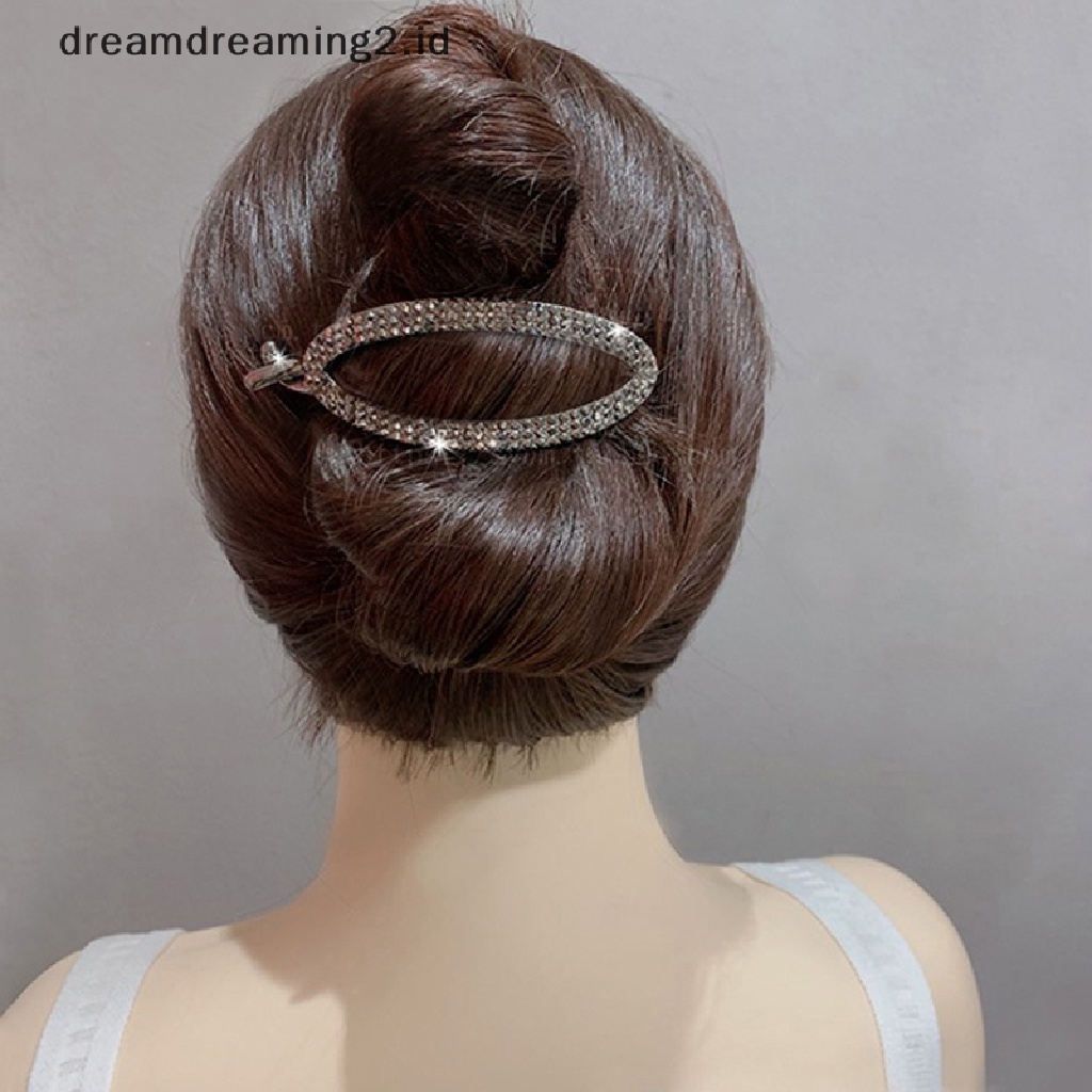 (dream) Fashion Kodok Gesper Rambut Klip Berlian Imitasi Mutiara Jepit Rambut Barrette Hiasan Kepala Untuk Wanita Gadis Aksesoris Rambut Ponytail Claw Clip//